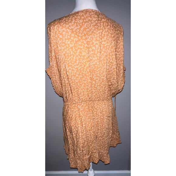 Free People One Fine Day Mini Dress floral ruffled women's dress sz small. Boho - Picture 3 of 7